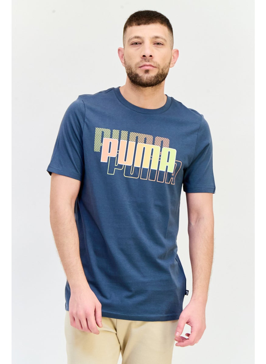 PUMA Men Sportswear Fit Short Sleeve Outdoor T-Shirt, Dark Grey  - Image 1