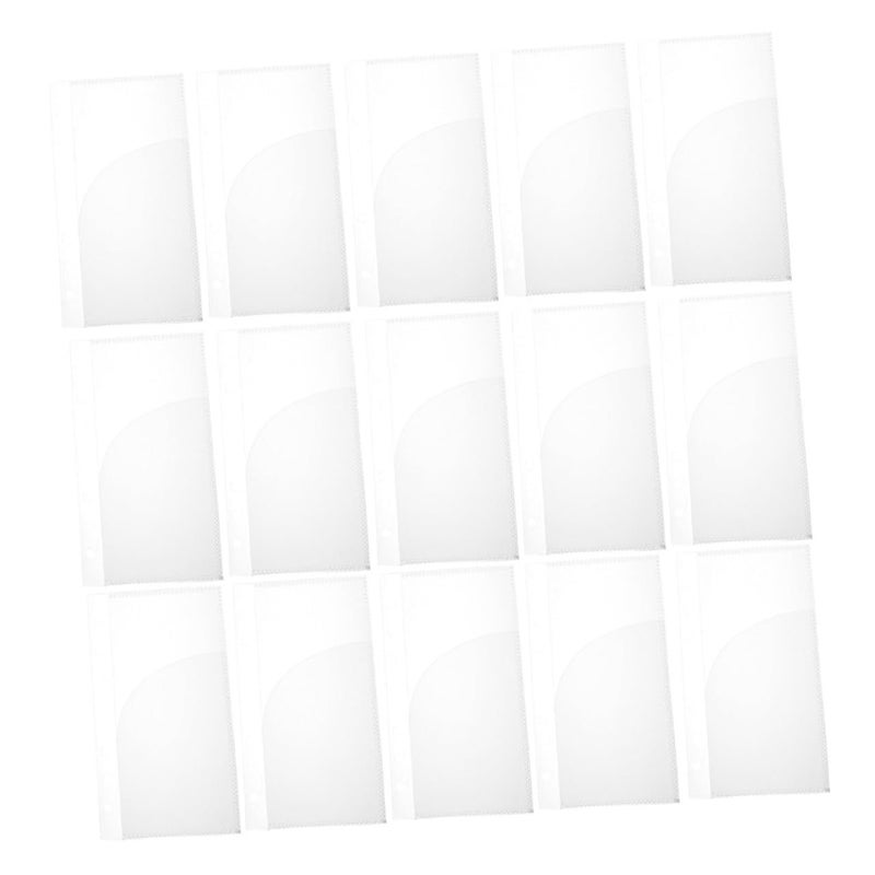 Didiseaon 15 Pcs A6 Frosted Pp Binder Pockets Organizer Cash Folders Zipper Pouch - Image 2