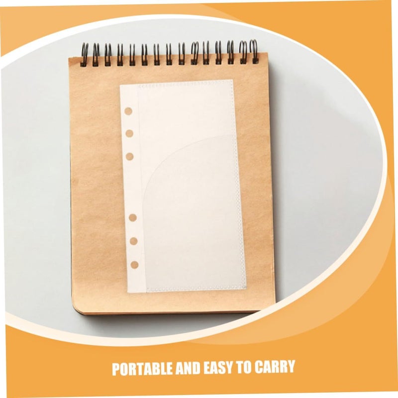Didiseaon 15 Pcs A6 Frosted Pp Binder Pockets Organizer Cash Folders Zipper Pouch - Image 4