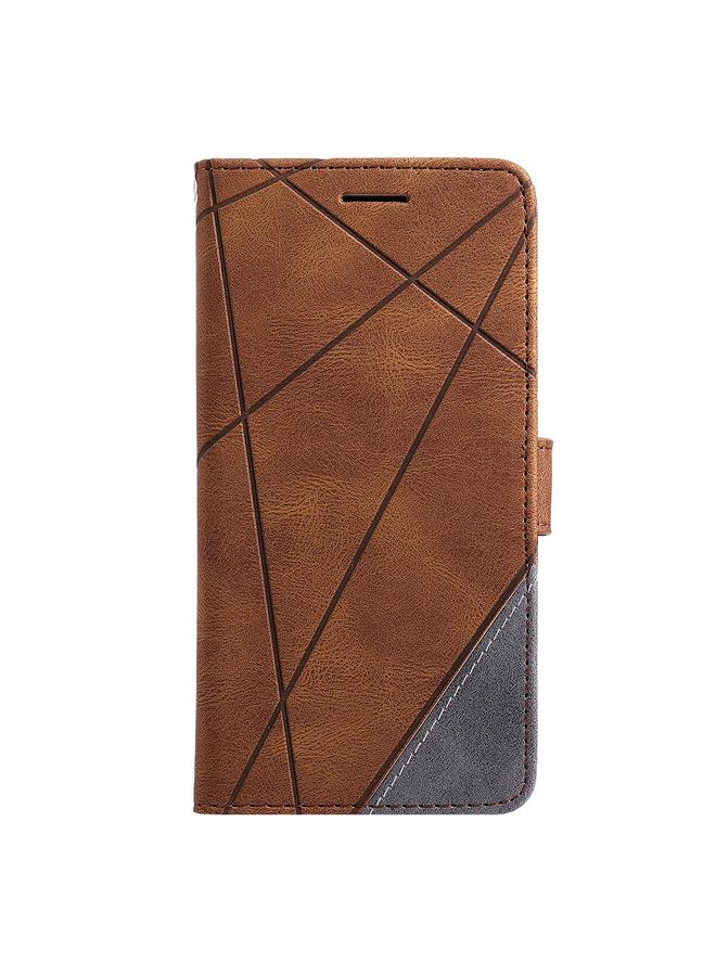 S-TOP Case For iPhone 13 Pro Skin Feel Splicing Horizontal Flip Leather Phone Case - Image 2