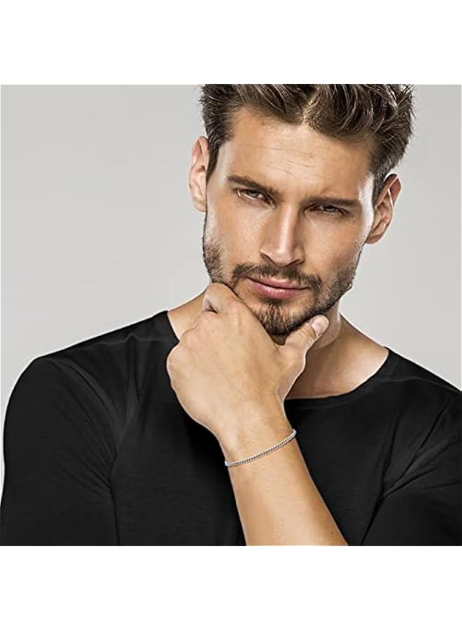 Arabest Italian Thick 925 Sterling Silver Solid Cuban Link Curb Chain Bracelet for Men, 3.2mm, 5mm, 7mm Made in Italy - Image 4