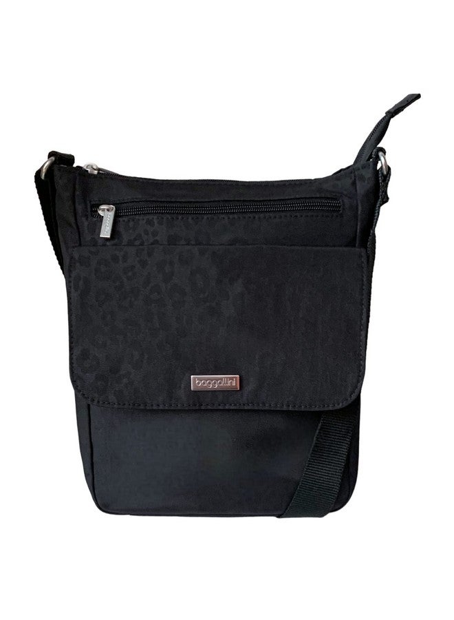 Baggallini Town Bagg (Black Cheetah Emboss) - Image 1