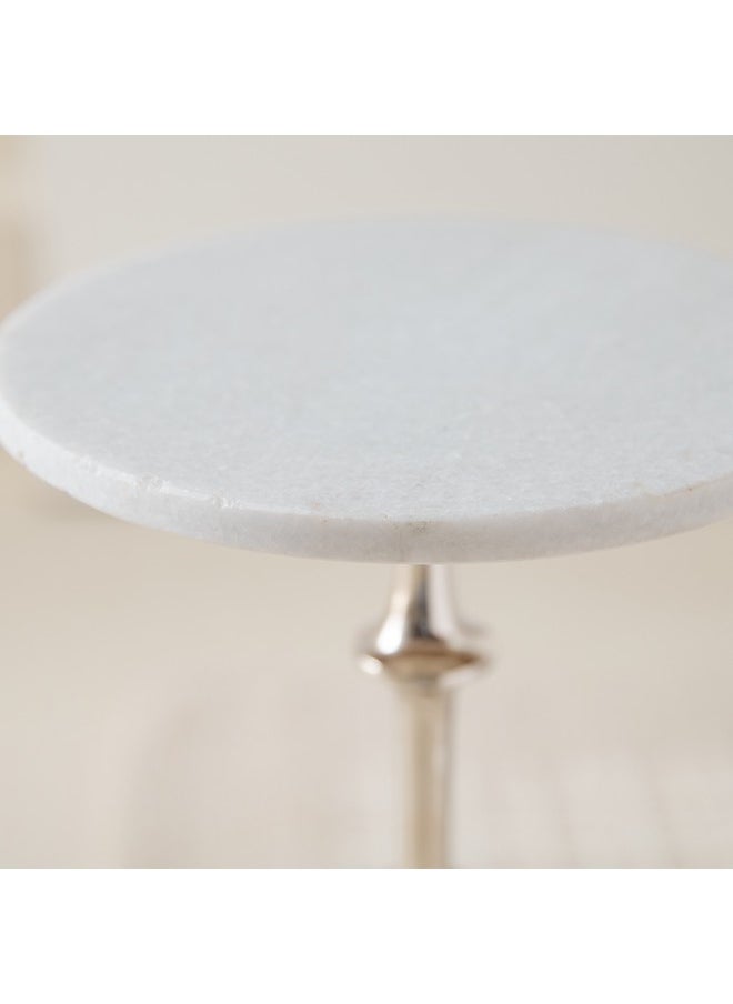Home Box Billy Marble Top Accent Table 25 x 55 x 25 cm  - Image 3