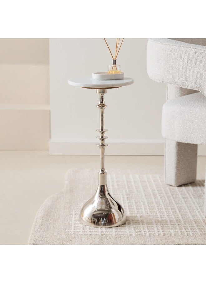 Home Box Billy Marble Top Accent Table 25 x 55 x 25 cm  - Image 1