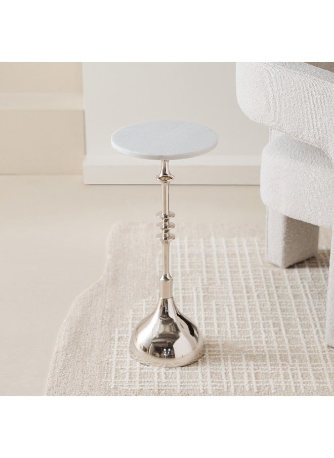 Home Box Billy Marble Top Accent Table 25 x 55 x 25 cm  - Image 2