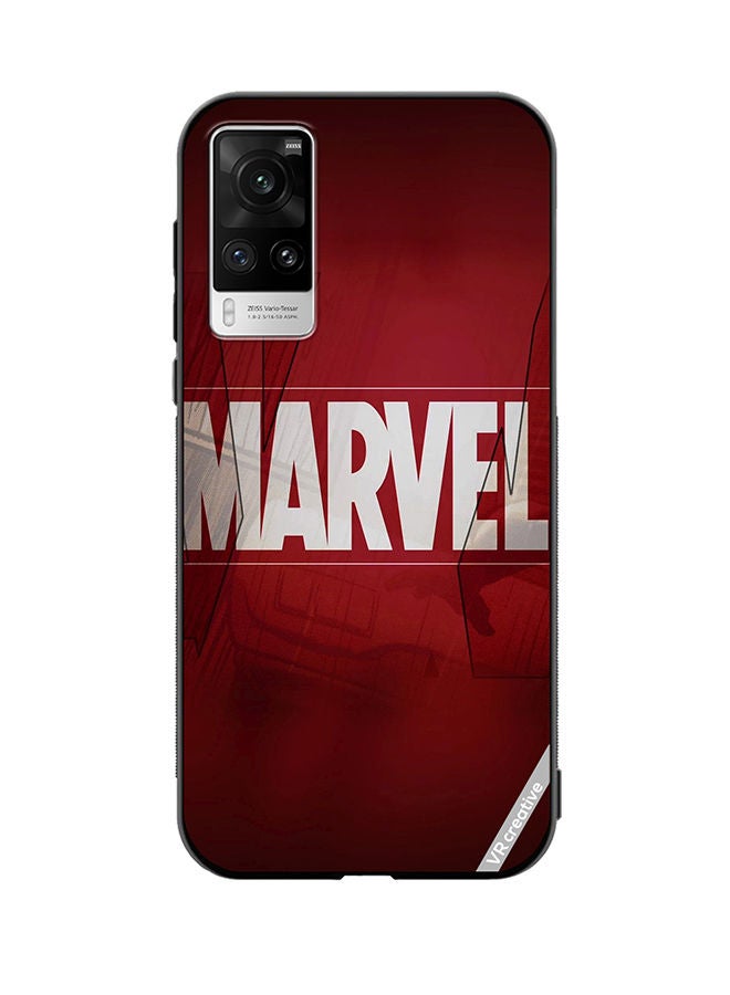 VR CREATIVE Protective Case Cover For Vivo X60 Pro Marvel Logo Design Multicolour - Image 1