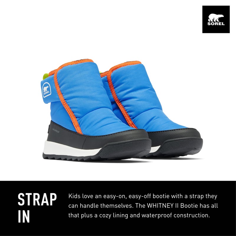 SOREL Toddler's Whitney ll Plus Waterproof Bootie - Harbor Blue, Jet - 7 - Image 2