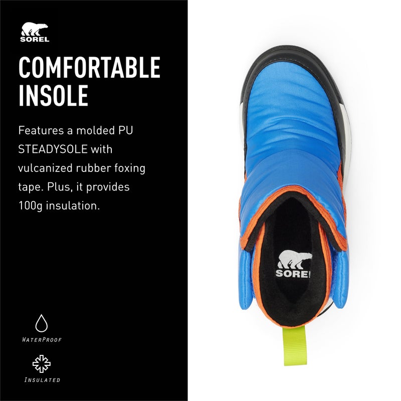 SOREL Toddler's Whitney ll Plus Waterproof Bootie - Harbor Blue, Jet - 7 - Image 4