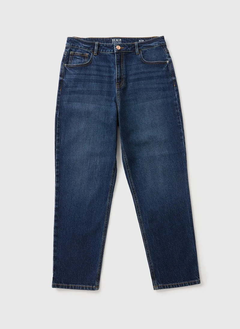 ماتلان Darkwash Ava Mom Jeans