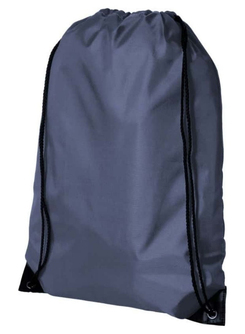 SANTHOME Drastin 210D Polyester Drawstring Bag Lightweight Promotional Tote Adjustable Carry Strings Cinch Sack Gym Sport Traveling String Bag for Men Women - 12 Pack, Navy Blue - Image 2