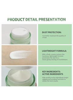 lakerain 50ml Tighten Lift Neck Cream with Hyaluronic Acid and Caffeine Anti Aging Neck Cream for Tightening Firming Smooth Fine Lines and Wrinkles Moisturizing Nourishing Neck Firming Cream Tighten Skin and Neck Lift Cream  - Image 2