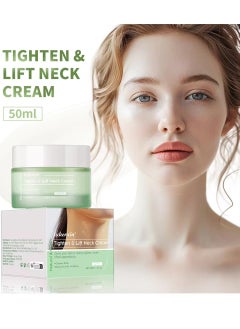 lakerain 50ml Tighten Lift Neck Cream with Hyaluronic Acid and Caffeine Anti Aging Neck Cream for Tightening Firming Smooth Fine Lines and Wrinkles Moisturizing Nourishing Neck Firming Cream Tighten Skin and Neck Lift Cream  - Image 5