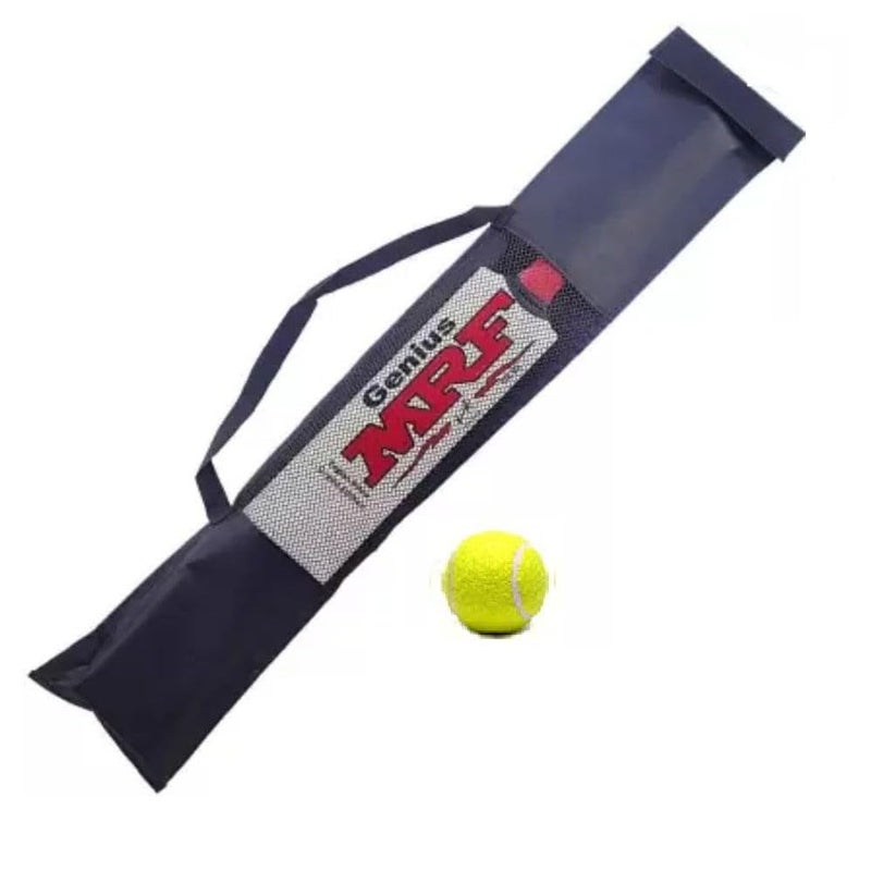 JRS Popular Willow Wooden Cricket Bat with Tennis Cricket Ball Combo for Kids (Size 5 for Age 10-12 Years) and Bag Cover (MPW05) - Image 2
