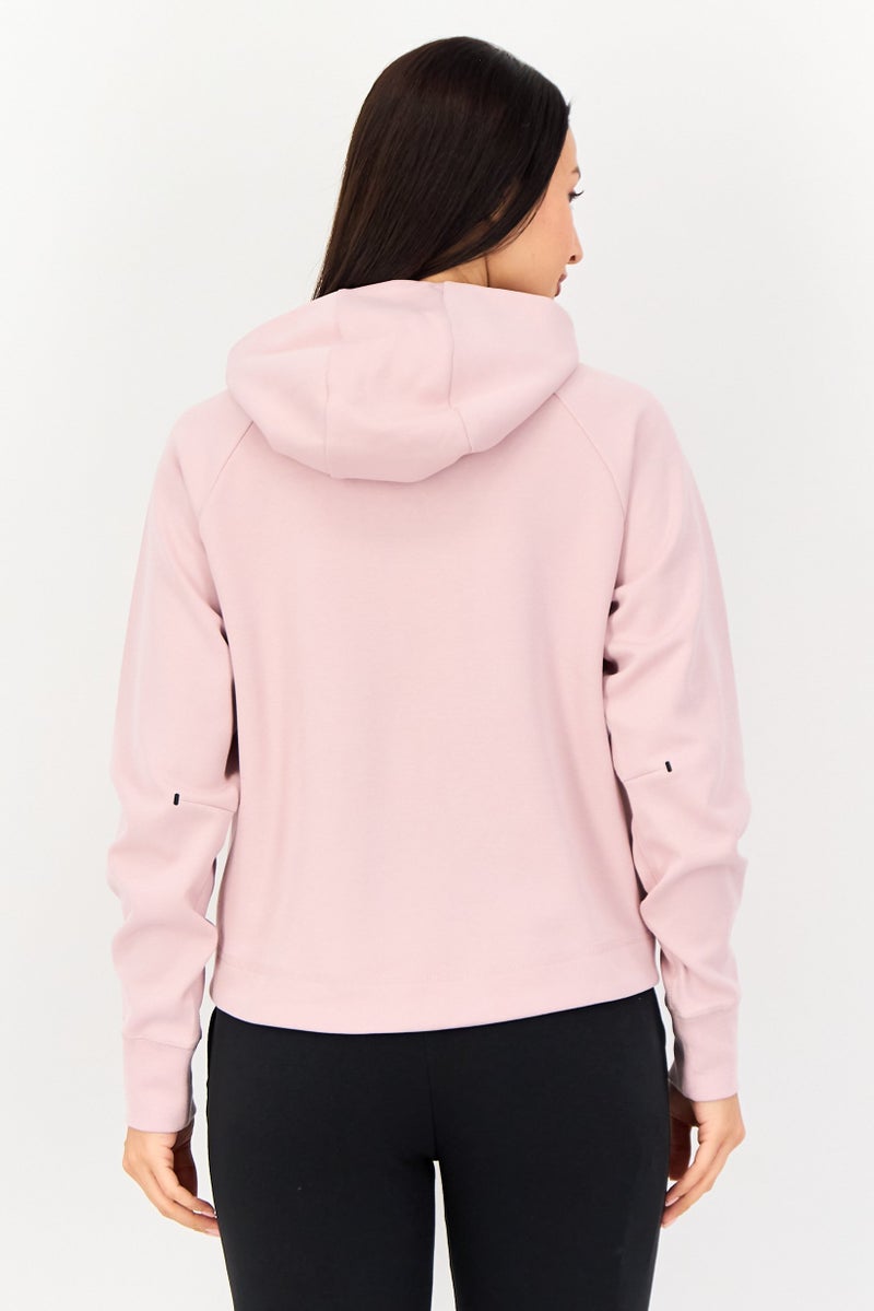 Nike Women Standard Fit Long Sleeve Runner Hoodie, Mauve - Image 3
