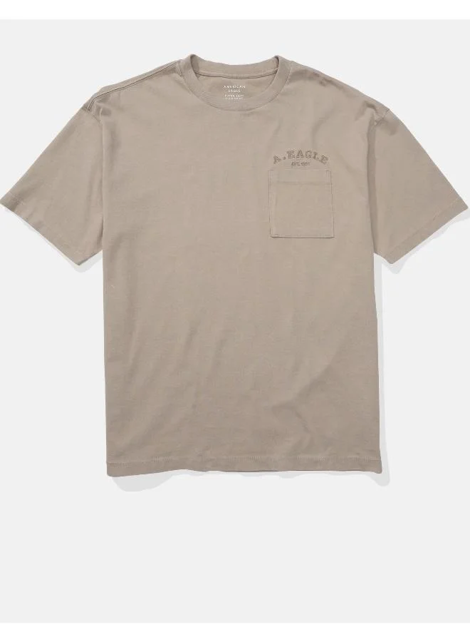 American Eagle AE Super Soft Oversized Logo Graphic T-Shirt
