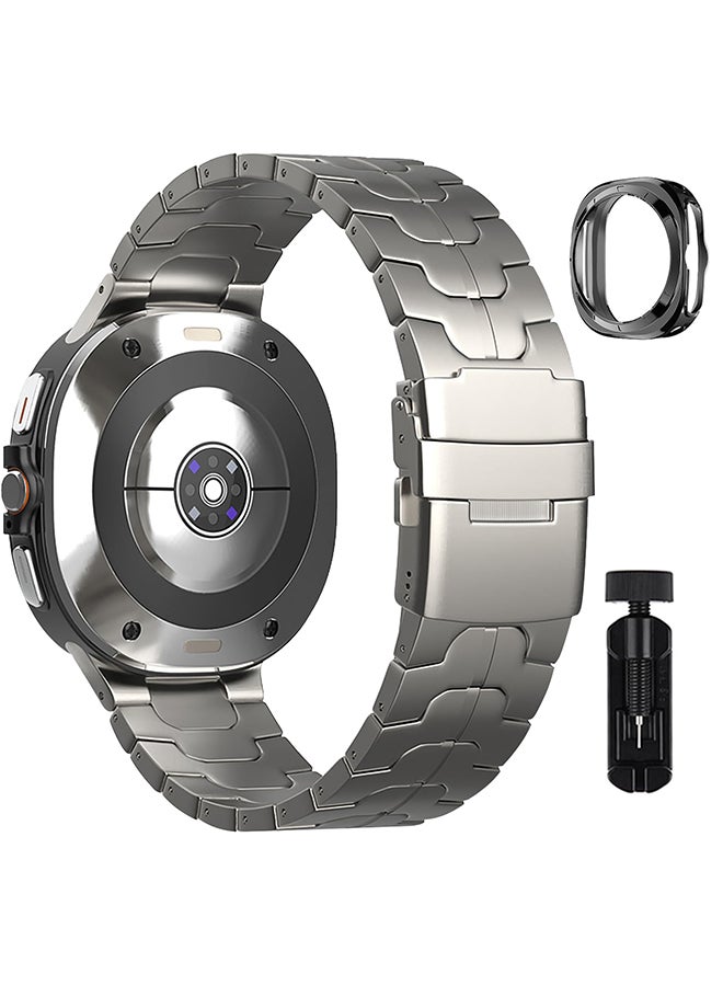 إس كولور سوار سامسونج جالاكسي ووتش 8 كلاسيك | ساعة سامسونج ٤٤ ملم و ٤٠ ملم | سلسلة معصم معدنية بديلة من الفولاذ المقاوم للصدأ - للرجال والنساء - Image 1