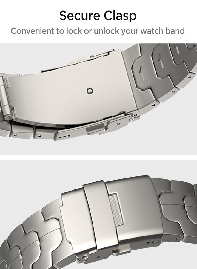 إس كولور سوار سامسونج جالاكسي ووتش 8 كلاسيك | ساعة سامسونج ٤٤ ملم و ٤٠ ملم | سلسلة معصم معدنية بديلة من الفولاذ المقاوم للصدأ - للرجال والنساء - Image 3