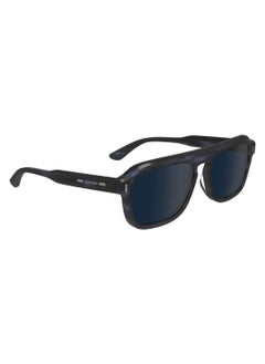 CALVIN KLEIN FULL RIM ACETATE MODIFIED RECTANGLE CALVIN KLEIN SUN CK24504S  5617 (416) STRIPED BLUE  - Image 3