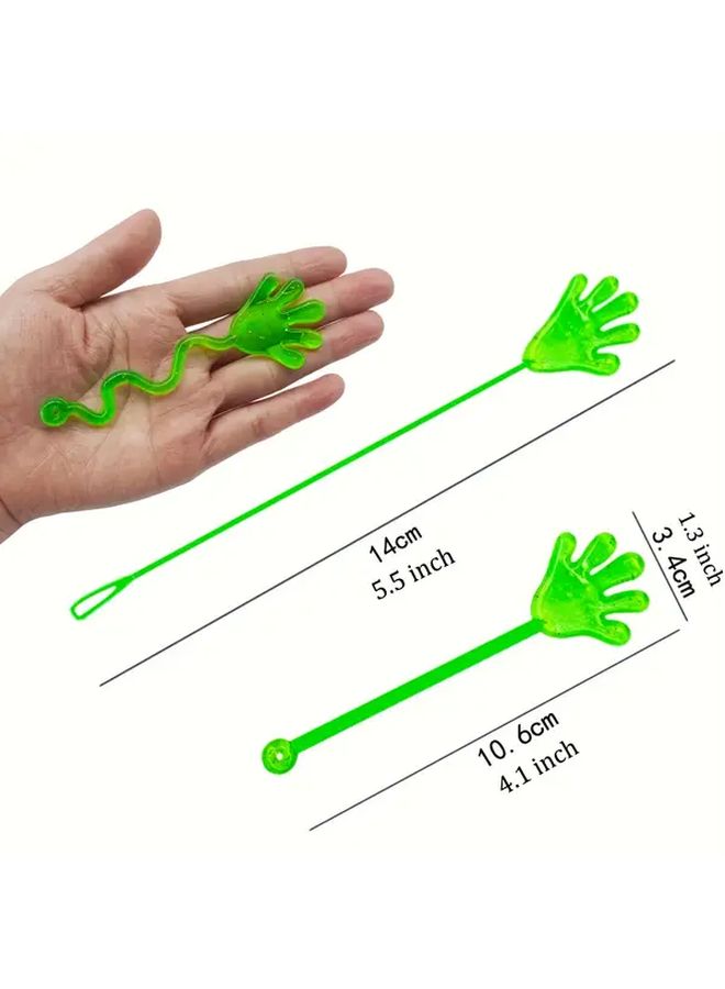 8pcs Glitter Sticky Hands Stretchy Sensory Toys For Kids Party Goodie Bag - Image 3