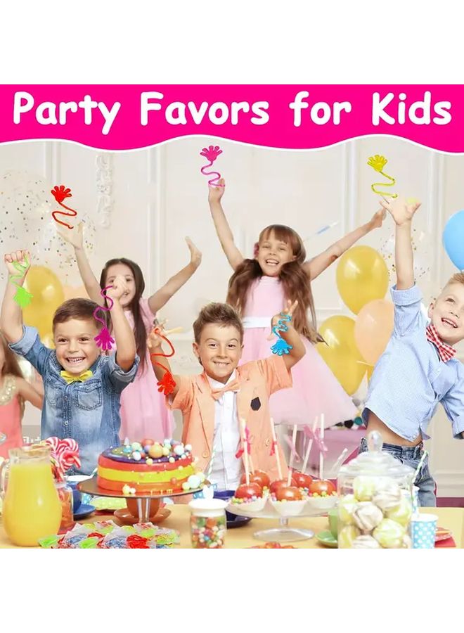 8pcs Glitter Sticky Hands Stretchy Sensory Toys For Kids Party Goodie Bag - Image 4