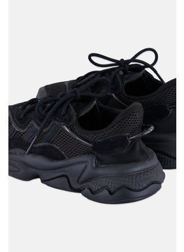 adidas Originals Kids Boy Ozweego Lace Up Outdoor Shoes, Black  - Image 3