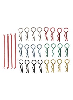 RC Body Shell Clip Rope Professional Metal RC Car Body R Pins with Lost Proof Rope for 1/8 1/10 1/12 1/18 RC Car 60mm/2.36in