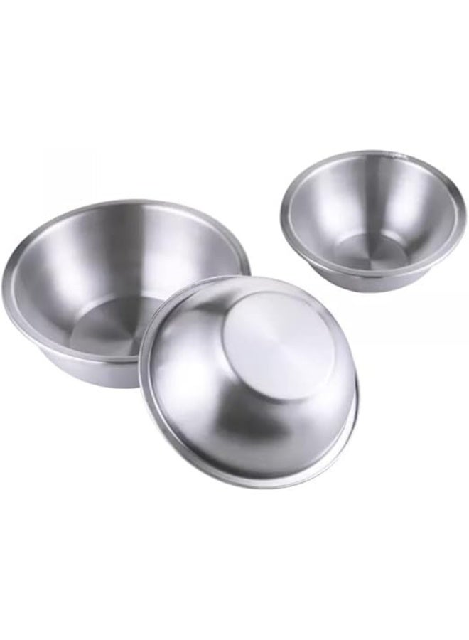 SOFIA Refrigeration Stainless Steel Mixing Bowl, Serving Bowl, Food Grade Soup Bowl, 16CM (10 pcs)