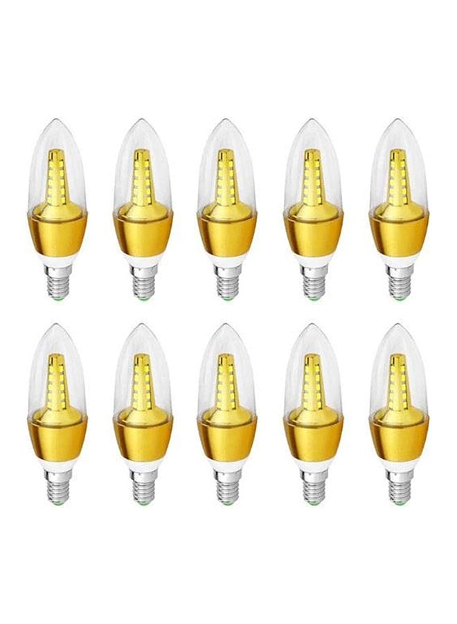 general 10 Piece LED Candle Bulb 5 Watt Yellow