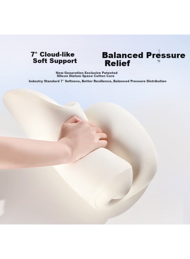 Rice Soup Car Headrest And Lumbar Support Set, Neck Pillow, Car Cushion, Memory Foam Pillow, Waist Protector, Back Support Pad For Women, Cute Desig - Image 4