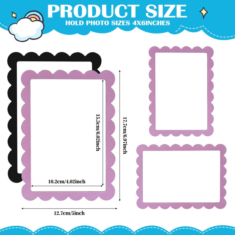 LONTCS 12 Pcs 4 x 6 Inch Magnetic Picture Frames for Refrigerator,Magnetic Photo Frames for Fridge,Reusable Magnet Photo Frame Pockets for Classroom Office Home Back to School Locker Decorations - Image 2