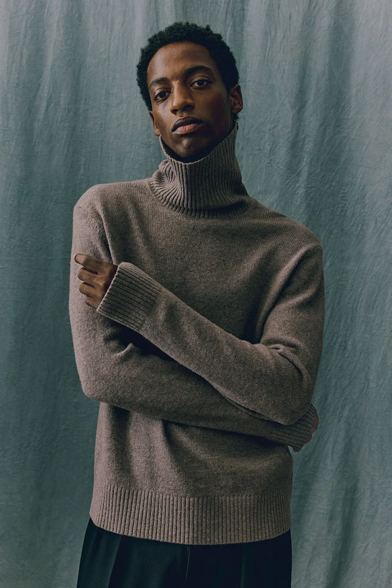 H&M Regular Fit Wool polo-neck jumper