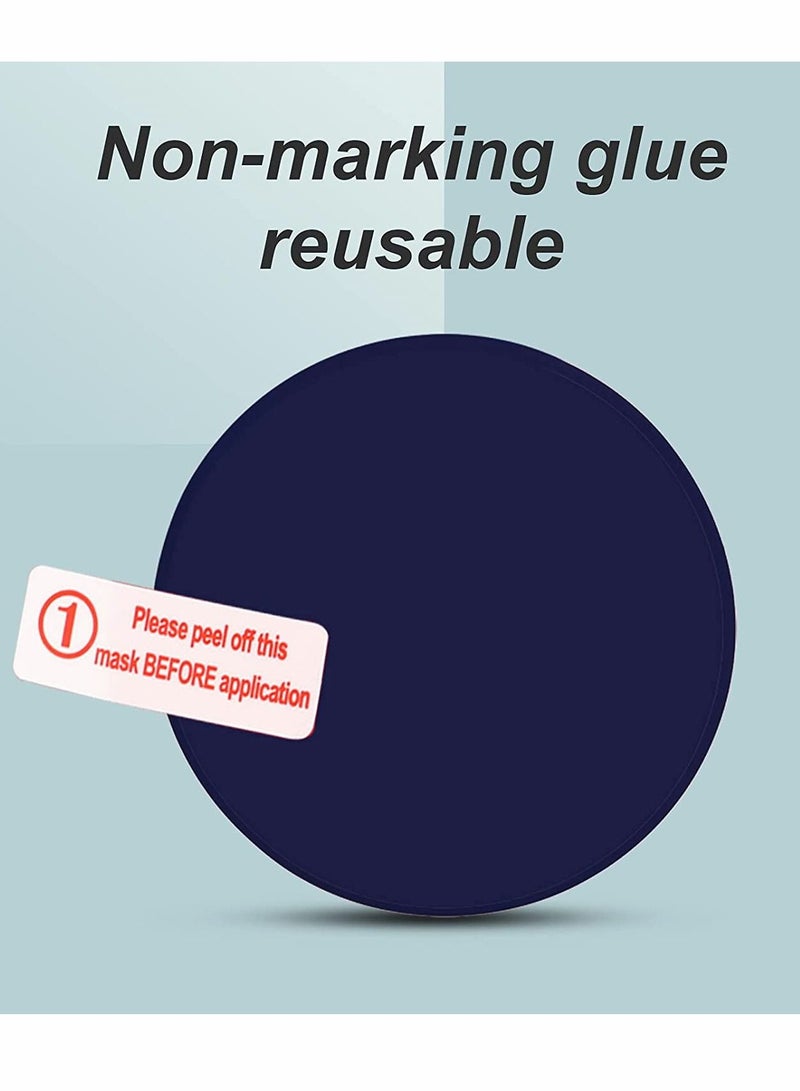 SYOSI AirTag Case AirTag Holder AirTag Accessories Silicone Pasteable Waterproof Anti Scratch Sticker AirTag Case Hidden  Air Tag Holder for Kids for Apple Airtag 2 Packs Blue - Image 2