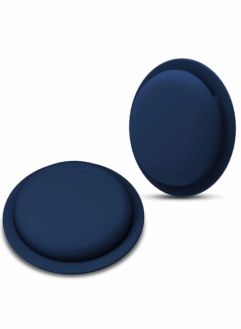 SYOSI AirTag Case AirTag Holder AirTag Accessories Silicone Pasteable Waterproof Anti Scratch Sticker AirTag Case Hidden  Air Tag Holder for Kids for Apple Airtag 2 Packs Blue - Image 1