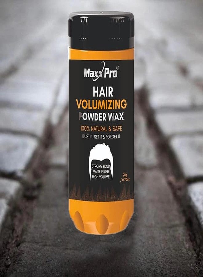 MAXXPRO Mattifying Hair Volumizing Powder Wax Restyling Strong Hold Ultra Lightweight & Massive Volume Quick And Easy Stylish - Image 1