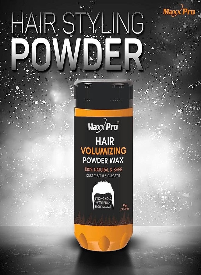 MAXXPRO Mattifying Hair Volumizing Powder Wax Restyling Strong Hold Ultra Lightweight & Massive Volume Quick And Easy Stylish - Image 5