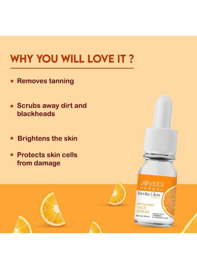 Jovees Herbal Revita Glow Vitamin C Face Serum Infused With Vitamin C & Kakadu Plum |Reduces Dark Spots|For Naturally Glowing Skin | For All Skin Type | 30Ml - Image 5