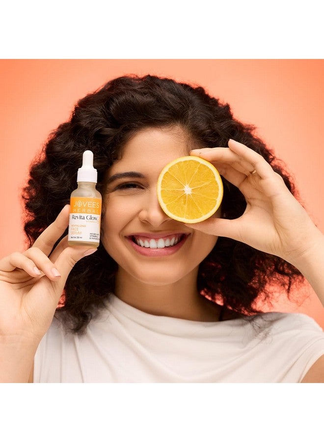 Jovees Herbal Revita Glow Vitamin C Face Serum Infused With Vitamin C & Kakadu Plum |Reduces Dark Spots|For Naturally Glowing Skin | For All Skin Type | 30Ml - Image 3