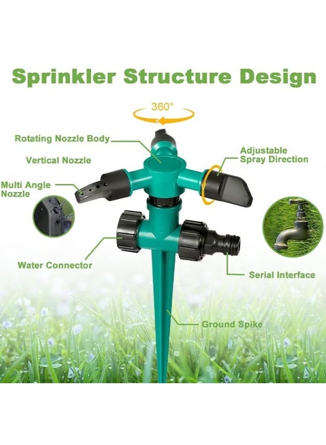 EETU Garden Sprinkler For Yard,Lawn 360 Degree Rotation Auto Irrigation System,Water Sprinklers Yard Large Area,And Plant Irrigation,Kids Playing - Image 2