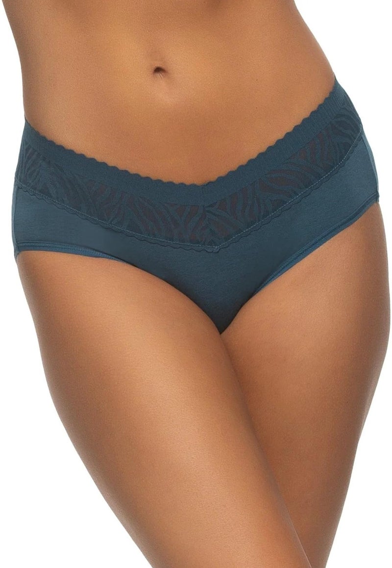 Felina Womens 5 Pack Stay In Place Mid-Rise Lace Hipster (US, Alpha, Small, Regular, Regular, Blueberry Wine) - Image 3