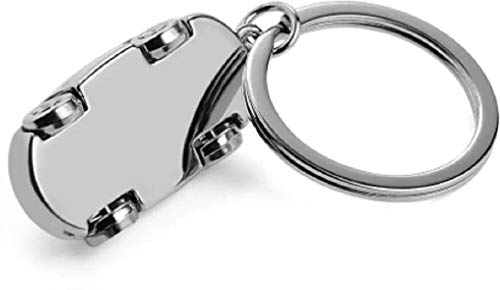 IKTU Mini Metal Car Key Chain (Silver) - Image 2