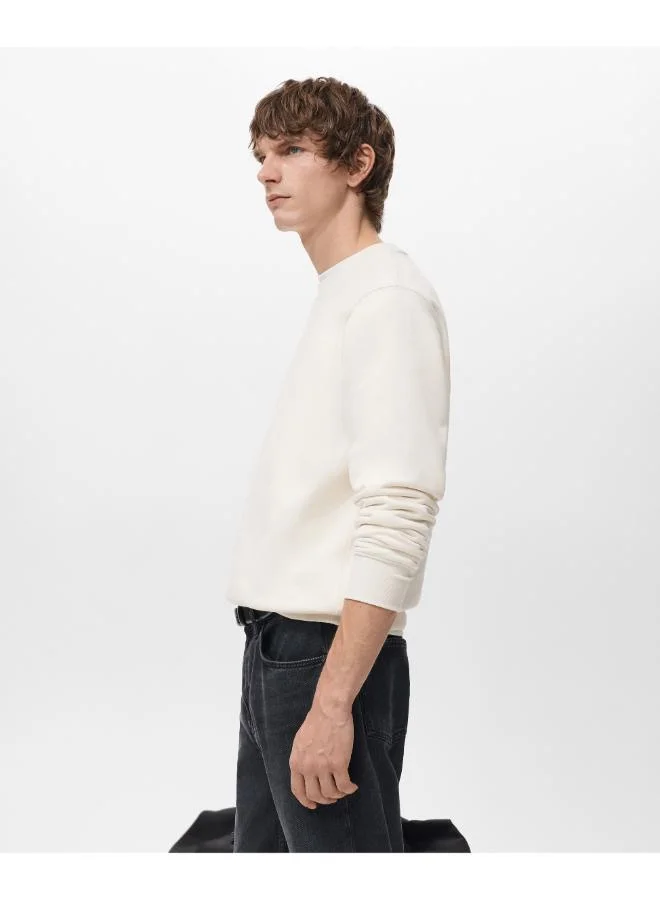 Mango Man  Cotton sweatshirt with soft-touch lining for Men | Best Price UAE