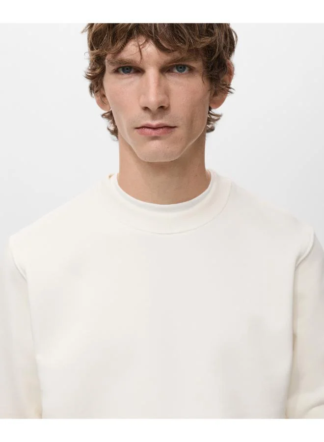 Mango Man  Cotton sweatshirt with soft-touch lining for Men | Best Price UAE