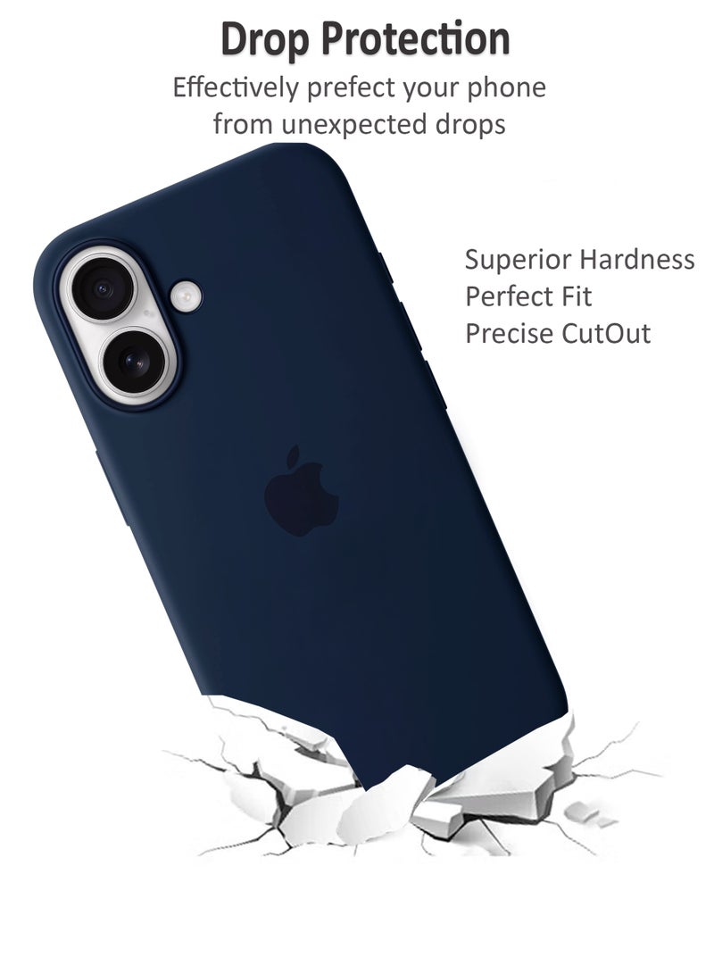Waldic Apple iPhone 17 Premium Case | Premium Silicone Case Cover Designed for Apple iPhone 17 | Apple iPhone 17 Case Camera and Drop Protection Thin Protective Back Cover Case for Apple iPhone 17 - Dark Blue - Image 3