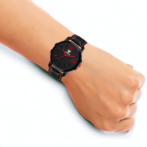LORENZ Luxury Analog Boy's & Men's Watch (Black Dial Black Colored Strap) - Image 2