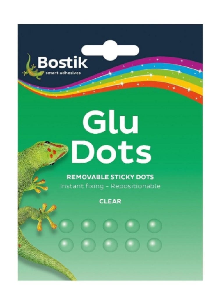 Bostik Bostik Glue Dots Removable 64 Dots + Blu Tack Square Blue Pack of 2 Back to School Bundle Offer  - Image 2
