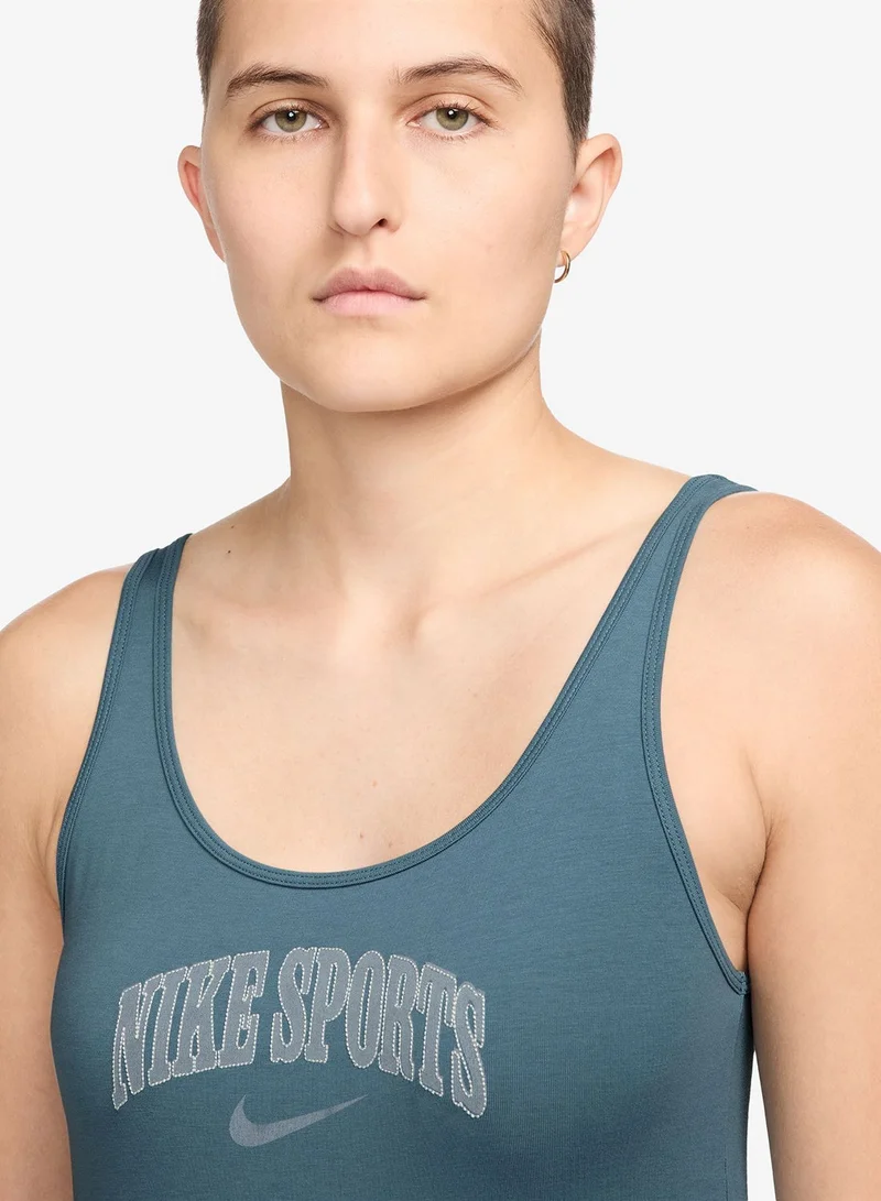 Nike smokeyblue Nsw Knitted Top for Women | Best Price UAE