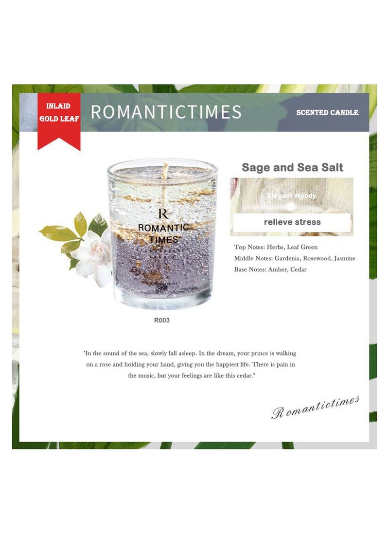 ROMANTIC TIMES Aromatherapy Candle Sage And Sea Salt  - Image 1