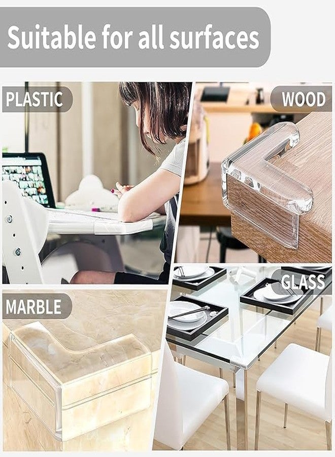 Baps store متجر بابس - ١٠ قطع من واقيات حواف الأثاث، واقيات زوايا الطاولات للحواف الحادة، واقيات زوايا سيليكون للحواف الحادة، واقيات زوايا طاولات جل، وواقيات زوايا شفافة من مادة PVC الناعمة - Image 4