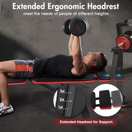 ALSO GO 2026 Adjustable Weight Bench with Leg Extension, 770LBS Foldable Incline Decline Bench Press, 4-in-1 Workout Bench with Roman Chair & Preacher Curl, Full Body Strength Training Equipment for Home Gym - Image 4