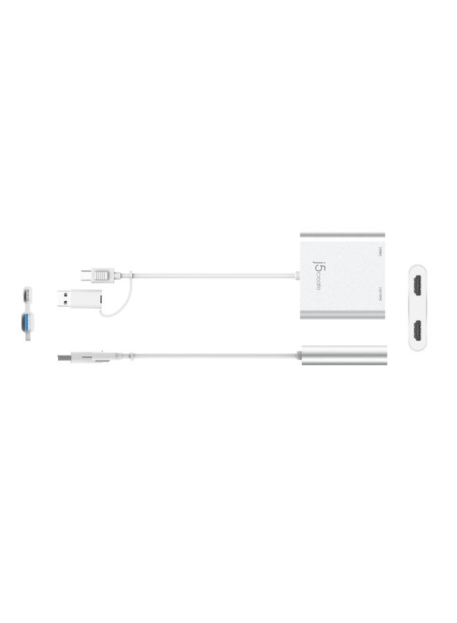 j5create JCA365 USB-C® to Dual HDMI™ Multi-Monitor Adapter - Image 1